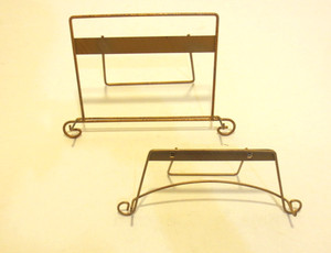 Gold tone Display easels (Set of Two) for photos, pictures plaques.
