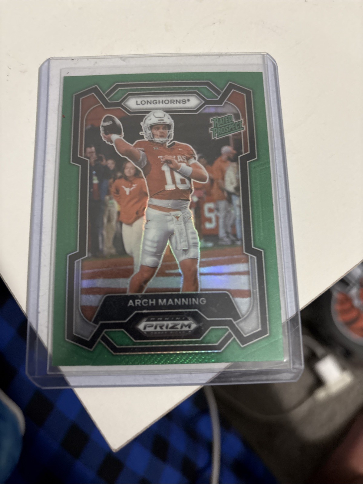 2024 Panini Prizm Draft Picks - Rated Prospect Arch Manning #192 Green Prizm