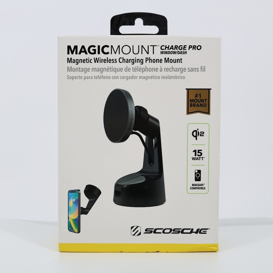 Scosche MagicMount Charge Pro Qi2 Fast Wireless Charging MagSafe Car Mount 15W