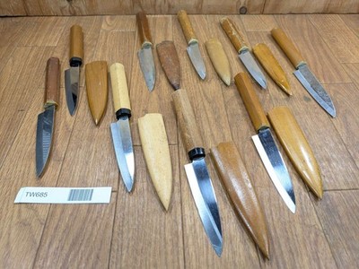 Beschädigtes Set Japanischer Kleine Küchenmesser Petty, Leicht, TW685