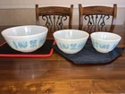 Pyrex Amish Butterprint  3-piece Color Mixing Bowls Set 300-0 TBP 401 402 403 NR