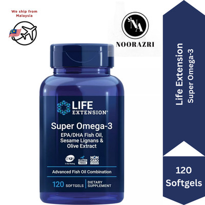 Life Extension Super Omega-3 EPA/DHA Krill/Astaxanthin/Olive Extract 120gels