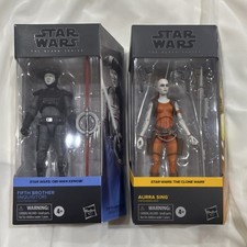 Star Wars Hasbro Black Series Fifth Brother & Aurra Sing Figures