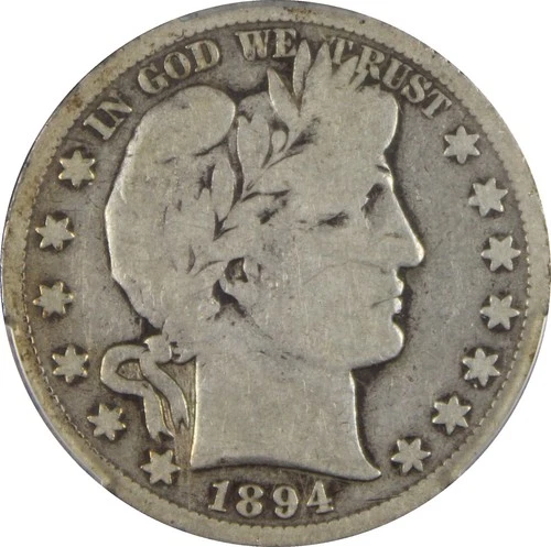 1894-S VG08 Barber Half Dollar, PCGS 57622699