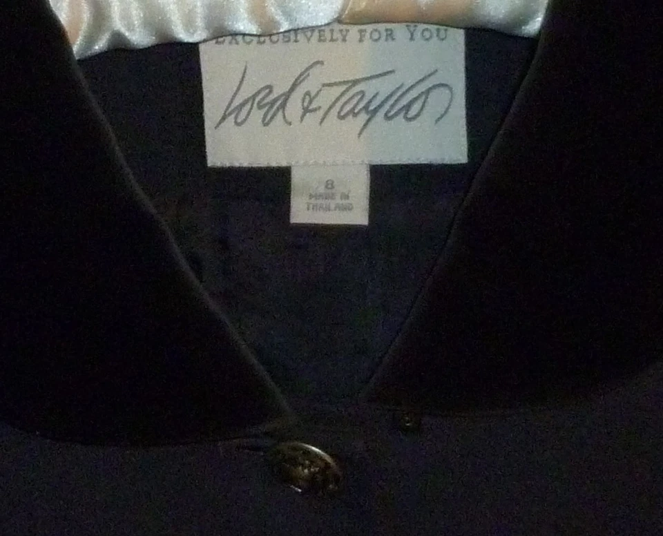 Conjunto de Traje Chaqueta Púrpura Falda Lápiz Talla 8 Lord & Taylor Lana Mujer Carrera Foto 2 de 4