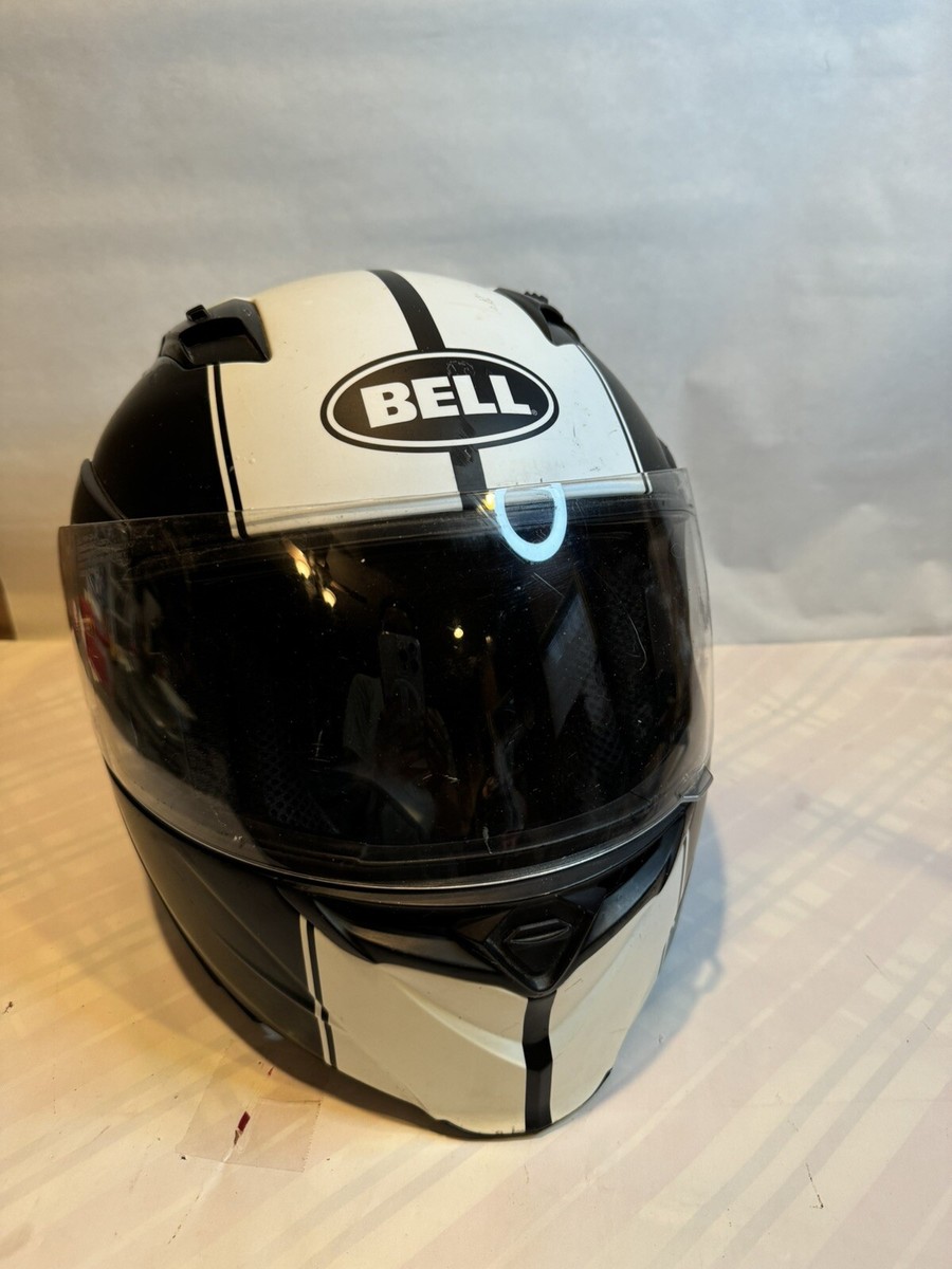 BELL revolver evo 2017年 BELL REVOLVER EVO MODULAR HELMET BLACK/WHITE Medium | eBay