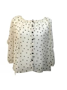 h and m polka dot top