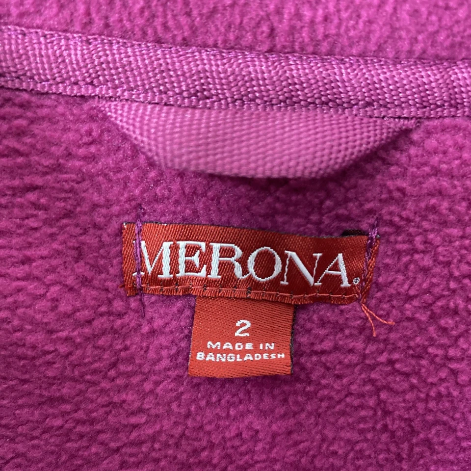 Merona Fleece Jacket Womens Size 2X Full Zip Pink Lightweight Cozycore Casual - Image 3 of 4