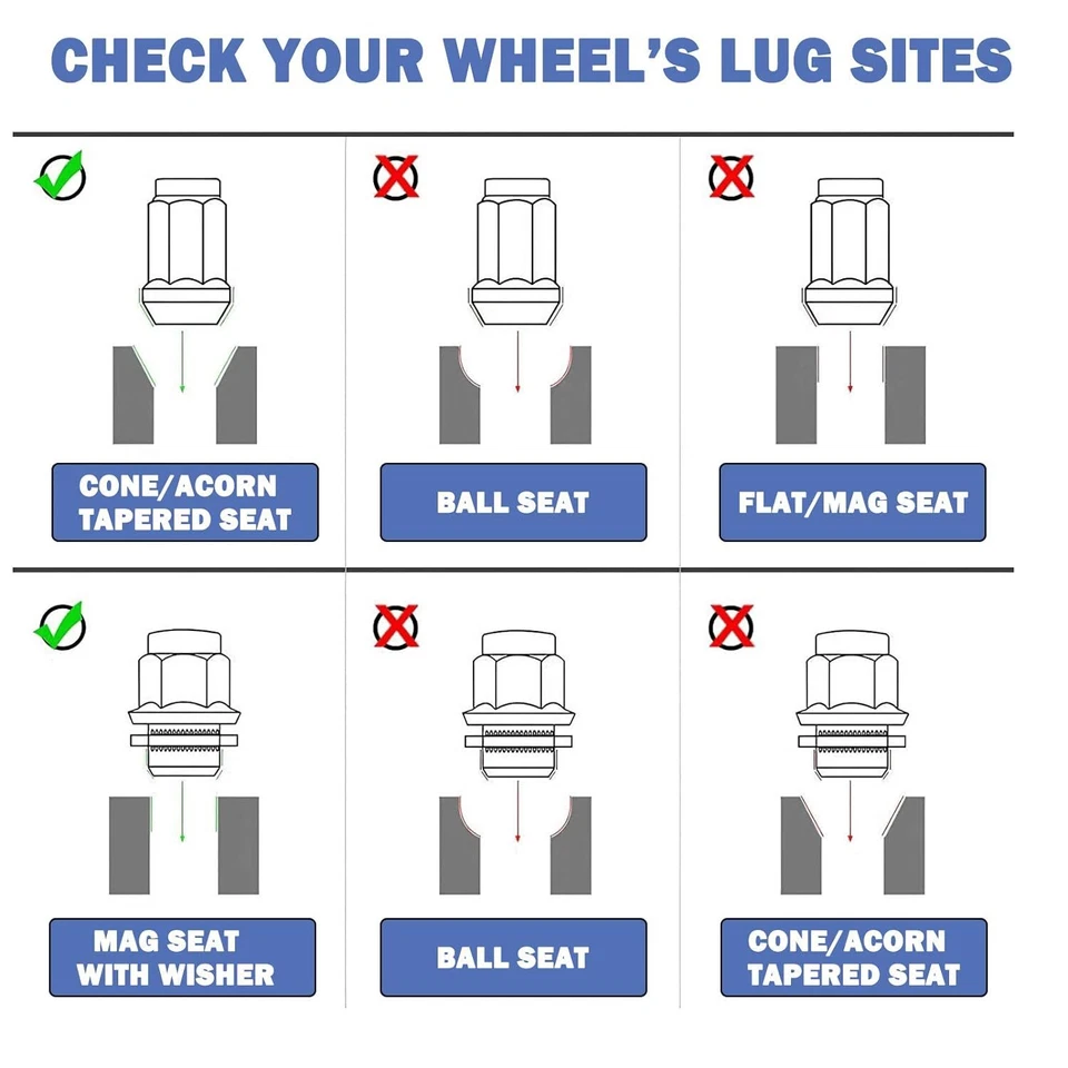 20pcs Chrome Lug Nuts For Nissan Infiniti 12x1.25 OEM Factory Style Mag Type - Image 2 of 4