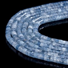 4X2MM Aquamarine Blue Jade Heshi Rondelle Slice 14.5 inch 80019477-P106 