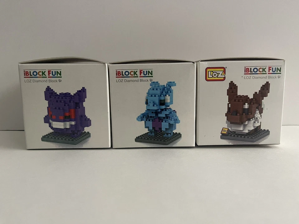 Lot of 3 Pokemon Gengar, Mewtwo, & Eevee Lego Knock-Off - Image 2 of 4