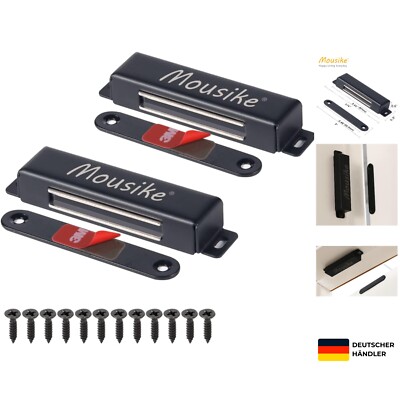 Mousike Magnetischer Türverschluss 30 kg Starke Edelstahl Schrankmagnete für ...
