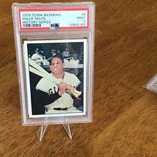 1979 TCMA Baseball History Series the 1950's Willie Mays #6 PSA 9 MINT HOF