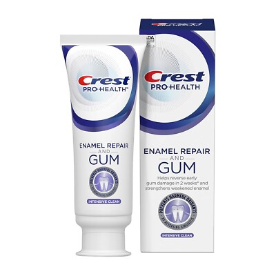 Crest Enamel Repair and Gum Zahnpasta, Intensive Clean 104 g, EU VERKÄUFER