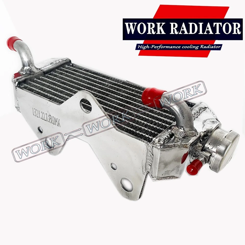 Radiador de aluminio y manguera verde para 00-2023 Kawasaki KX65/RM65 2000-2012 2007 2009 Foto 4 de 4