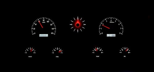 Dakota Digital 67-72 Chevy Pickup Truck Analog Gauges Kit & Clock VHX-67C-PA-S-W - Picture 2 of 5