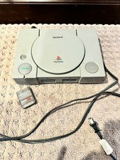 Playstation 1 PS1 Console w/ Cords, Memory Card, Madden 2004 Tested Working