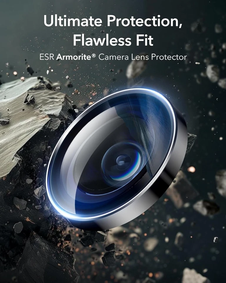 Protector de lente de cámara ESR para Samsung Galaxy S25 Ultra, protector de lente individual Foto 3 de 4