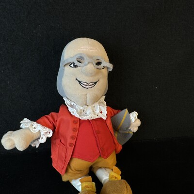 Famous Bean Benjamin Franklin Doll 10'' Plush Stuffed Animal Toy