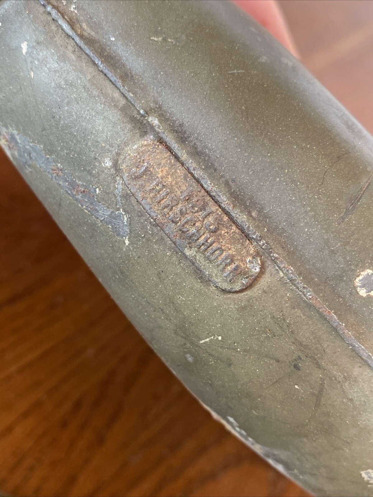 1915 J Hirschhorn WW1 German Heer M1915 M1917 STEEL CANTEEN w/ CORDUROY COVER