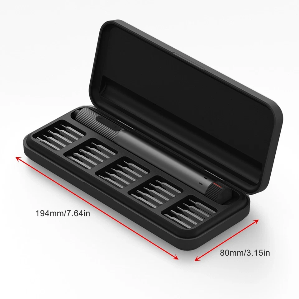 Electric Screwdriver Set with Case Portable Screwdriver with 25 Magnetic Bits - Image 3 of 4