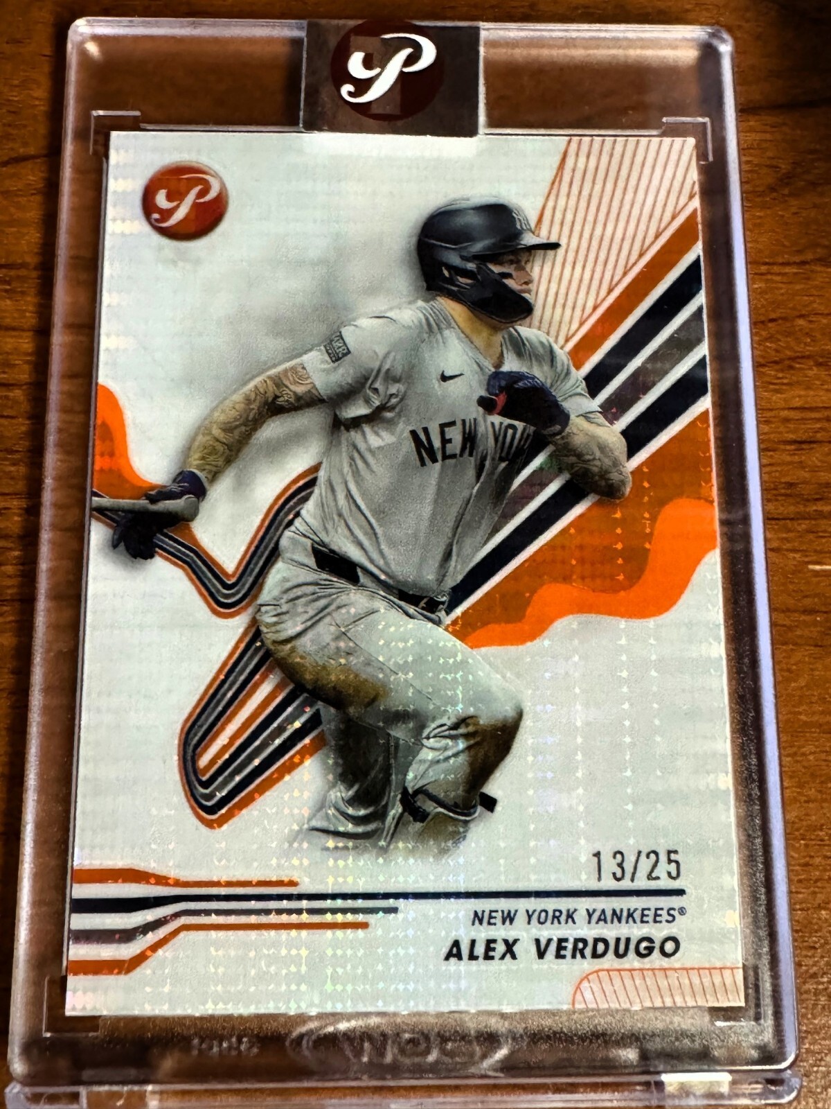 2024 Topps Pristine Orange Refractor ALEX VERDUGO /25 Encased New York Yankees