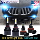 For Lincoln MKX 2011-2015 - LED Headlight High Low Beam + Fog Light Bulbs 4X BF