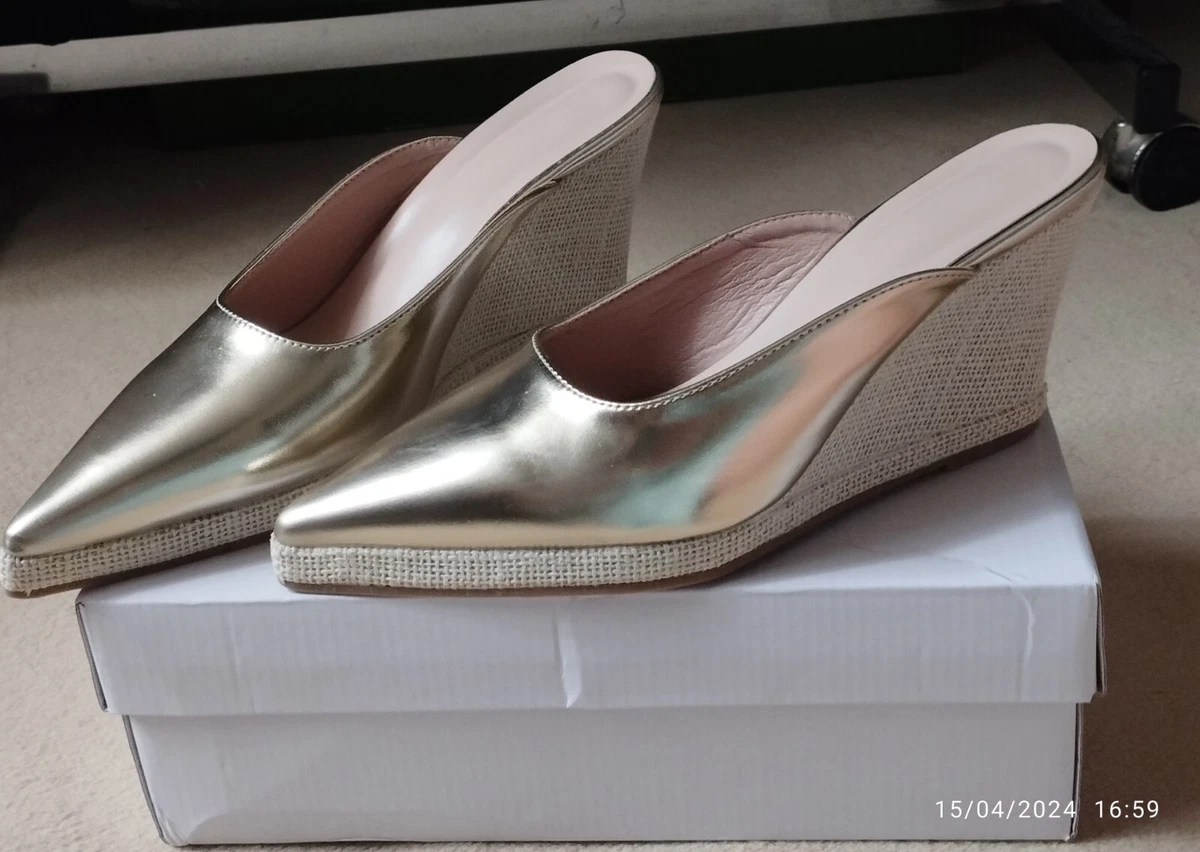Sandales Mule Pleaser Blondie - Talon Aiguille Très Haut (10cm+), Strass, Pointure 40, Neuf