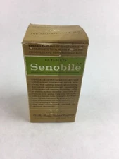 Vintage Pharmacy Senobile Tablets Collectible Medicine Bottle and Box 3.25"