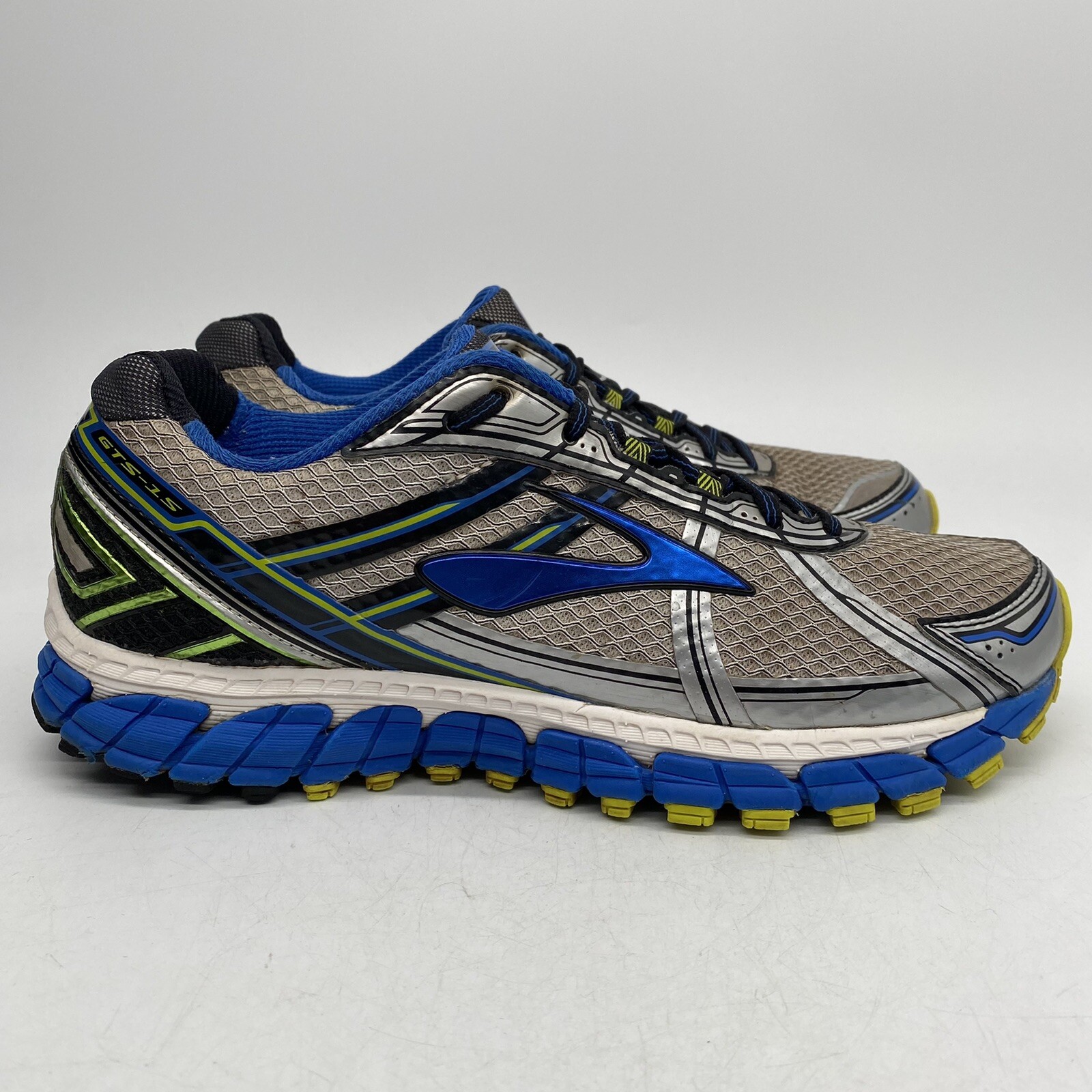 Brooks Adrenaline GTS 15 Men's Running Shoe White/Blue Size 9.5