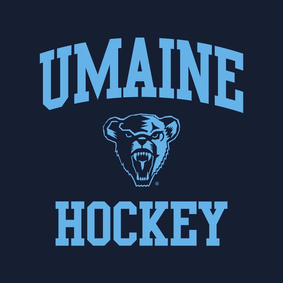 Maine Arch Logo Hockey Long Sleeve - Navy - Image 2 of 4
