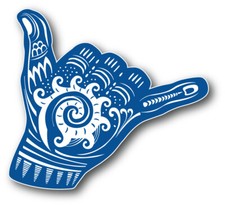 Hang Loose Ten Shaka Vinyl Sticker Decal Hang Loose Ten Shaka Vinyl Sticker Decal