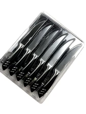 Bellemain Serrated Steak Knife Set Stainless Steel Kitchen Knife Set 6 pc 5"