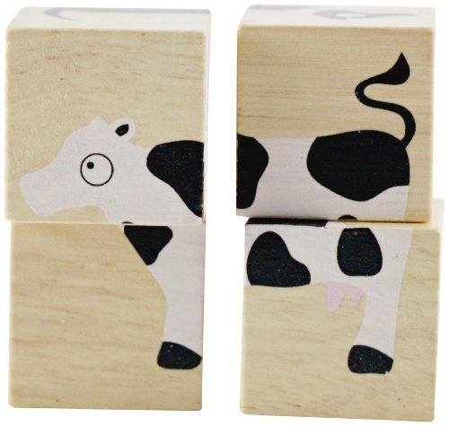 BeginAgain BuddyBlocks Farm Animals Wooden Blocks and Puzzle Game Handc BeginAgain BuddyBlocks Farm Animals Wooden Blocks and Puzzle Game Handc