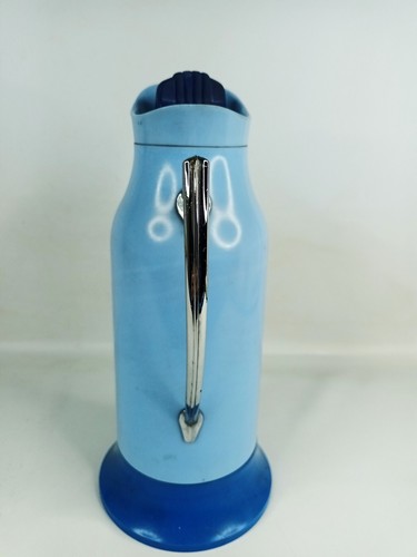 Vacuum Flask Vintage Blue Acme Jug Model No. 5 Rare Cork Stopper Picnic camping - Picture 2 of 10