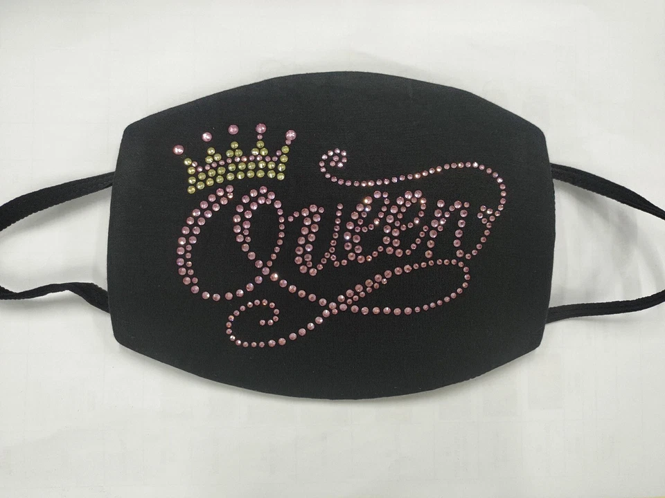 Swarovski crystals; bling washable reusable breathable face mask with filter - Image 4 of 4