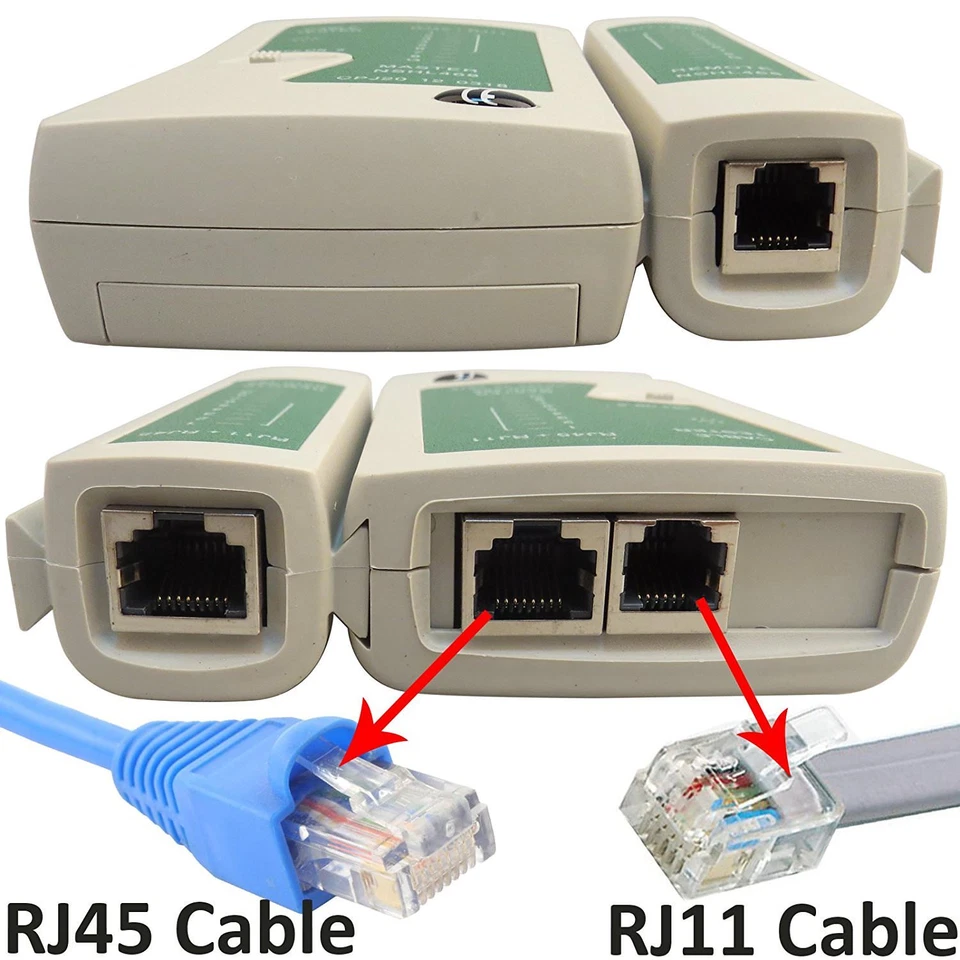 TESTER CAVO DI RETE LAN TELEFONICO RJ45 / RJ11 / RJ12 NETWORK ETHERNET TEST CAVI - Immagine 4 di 4