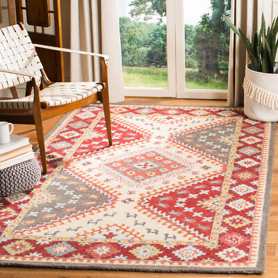 Safavieh Aspen RED / IVORY 3' X 5' Area Rug - APN801Q-3