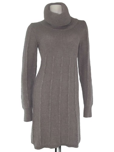 pois abito maglione donna grigio misto lana mohair made italy taglia s  small | eBay