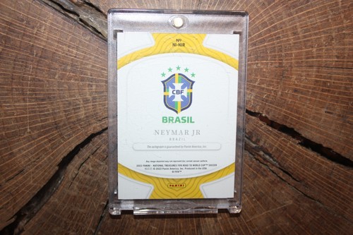 Tarjeta tinta archivos nacionales Panini World Cup National Treasures Neymar Jr 2022 - Imagen 2 de 2