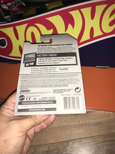 2018 Hot Wheels Factory Fresh 8/10 ‘18 Dodge Challenger SRT Demon - Zamac - Picture 7 of 9