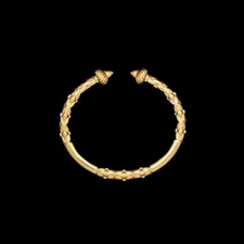 Torch & Crown Golden West Indian Bangle | Large