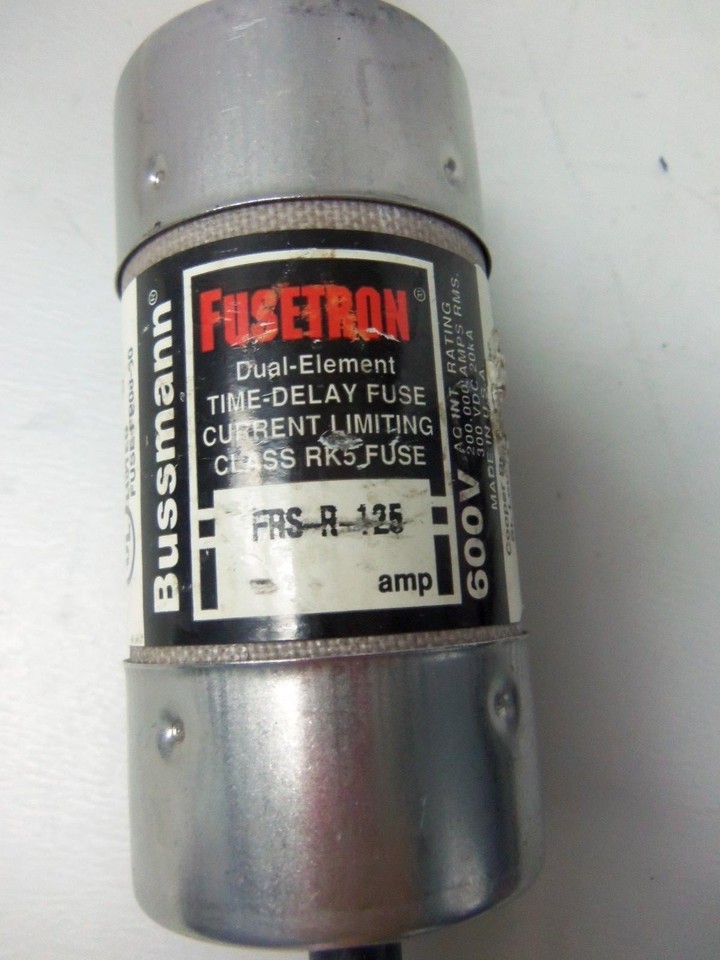 Cooper Bussmann FRS-R-125 FuseTRON Class RK5 Dual Element Fuse - View #7
