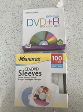 Memorex 8PK /PAQ DVD R 16X 4.7GB/GO With paper sleeves Bonus Box Of CD DVD