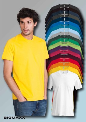KARIBAN Herren Kurzarm T-Shirt mit Rundhals in 20 Farben Gr S bis 4XL