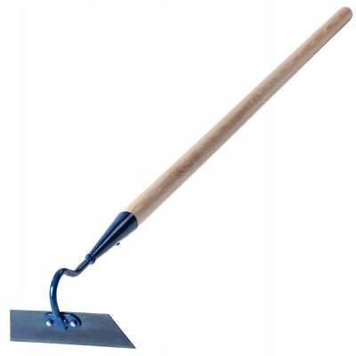 KADAX Gartenhacke aus Metall mit Holzstiel, Trapezform, 16 cm