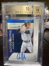 Aaron Judge 2015 Prizm BLUE Rookie Autograph #65/75 BGS 10 Pristine Auto 10