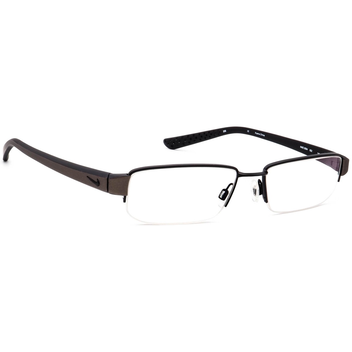Nike スポーツメガネ 8060AF ブラック Nike Men's Eyeglasses 8064 002 Black/Anthracite Half Rim Frame 52