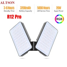 ATLSON R12 Pro Foldable RGB Full Color Dual Light Panel Fill Light 2600K-12000K