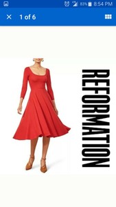 reformation lou midi dress